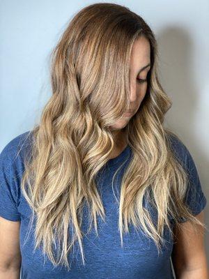 Textured balayage