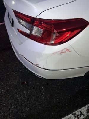 My brand new 2nd vehicle that has been damaged on the property.