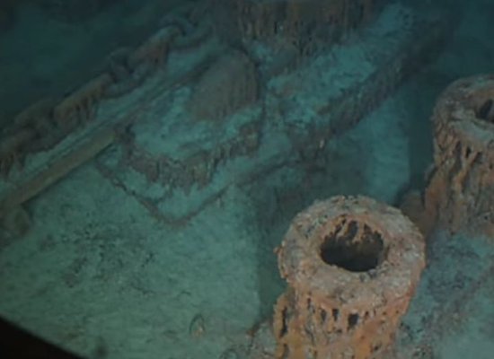 Restos del Titanic fotografiados desde el Titán.