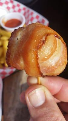 Lug nuts,  bacon wrapped cheese