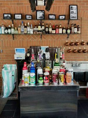 Full liquor bar with many beers and wines offered as well.