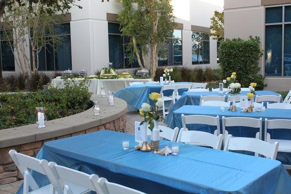 Outdoor memorial reception