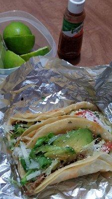 Late night Taco creep with some lime and Tajin