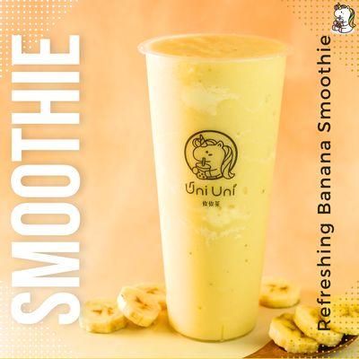 Banana Smoothie with Cloud Cream