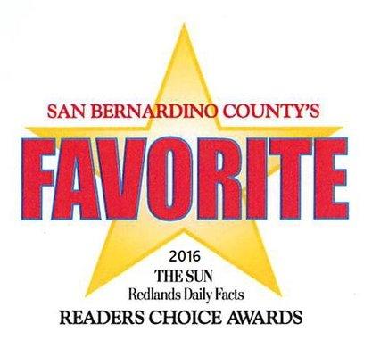 Voted 2016 Favorite Real Estate Company in the San Bernardino/ Redlands area