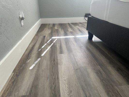 Flooring correction on bad install.