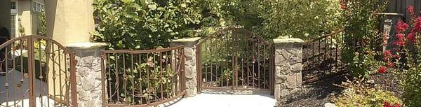 Define a space with custom wrought iron!