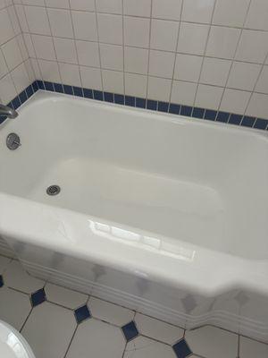 Refinished tub looks amazing.