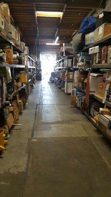 Just one row of items they have. You have to search to find deals. Its cold in here so bring a jacket in the winter.