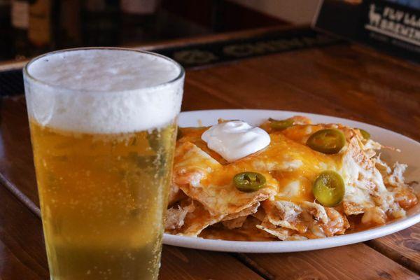 Seaside Nachos and a cold draft beer!