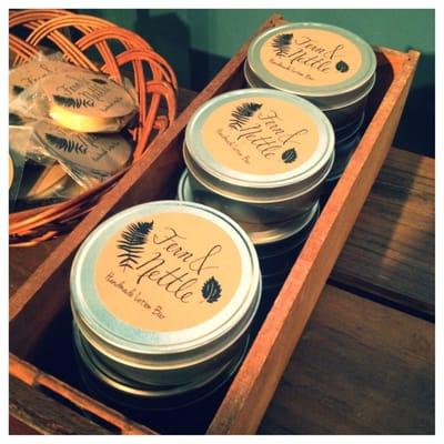 Locally made organic lotions and soaps are fantastic!  #shoplocal