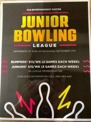 Junior bowling league