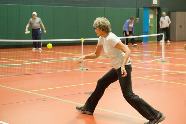 Pickleball in the Wulf Rec Center Gym