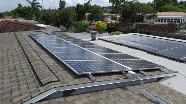 5kW Solar electric System producing $100/month and a Solar Poll heater system yield a free pool heating.