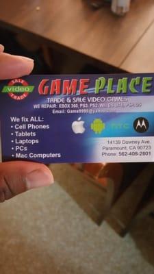 The card from gameplace