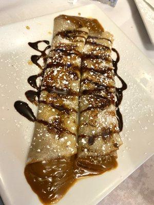 Crepe with dulce de leche