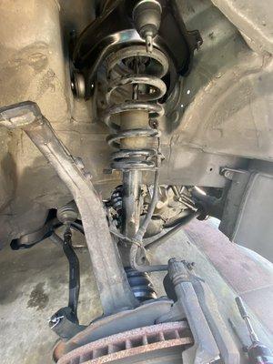 Upper lower control arms axles tie rods