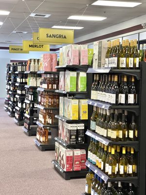 Wide selection of wine