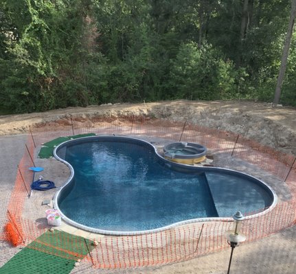 Before...when the pool was installed in 7/2019.