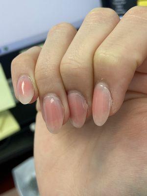 Acrylic nail peeling off after couple days