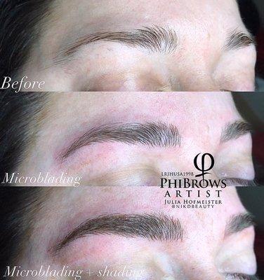 Microblading and shading