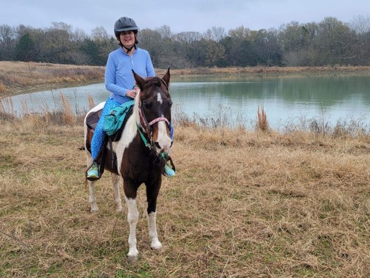 Me on a Chisholm Trail ride. How fun!