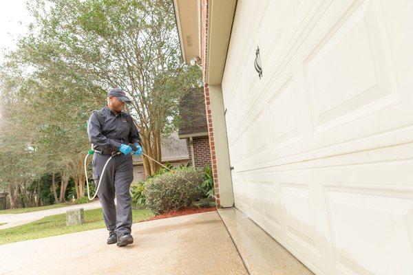 Ehrlich’s exterior pest treatments create an invisible barrier around your home, keeping pests outside where they belong. 