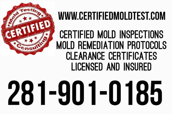 Certified Mold Testing and Consulting