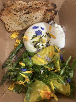 Burrata salad to go with