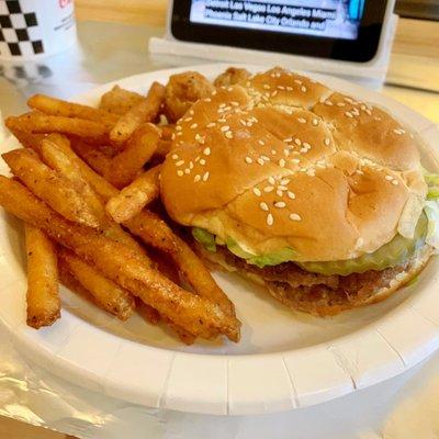 Checkers Meal Deal - Checkerburger, Chicken Bites, and Famous Seasoned Fries