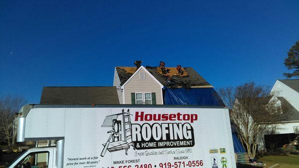 We have a wonderful crew who have been with us for over 10 years.  Housetop Roofing will not sub-contract out your roof replacement!