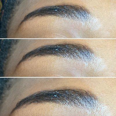 Henna brow tinting