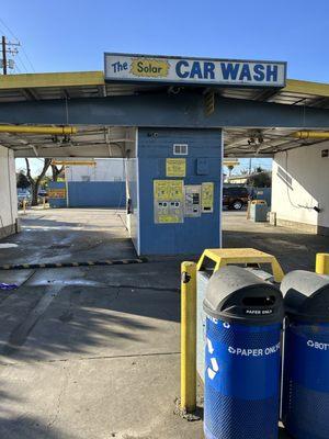 Front area of the car wash.