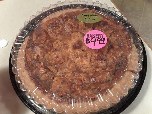 Chocolate Walnut Pie is very good!  4.5 stars!