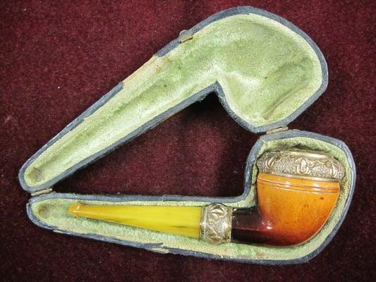 Annie Oakley presentation meerschaum smoking pipe