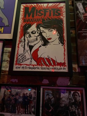 Posters in bar