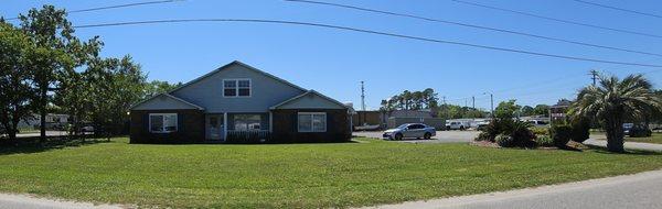 Looking at our building from Surf Pine Drive