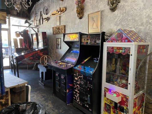 Video games and pinball