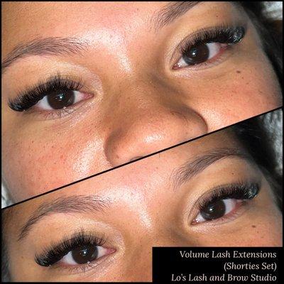 Volume Lash Extensions 
"Shorties Set" lengths 10mm-13mm