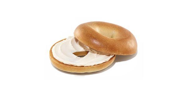 Bagel and Cream Cheese Toasted or cold