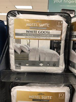 The comforter in the store.