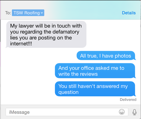 Legal action for posting an honest review?