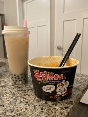 Chai boba, Korean fire noodles