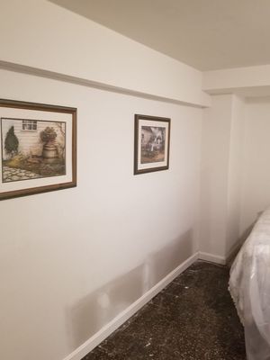 Smaller sheetrock repair: primer and Paint