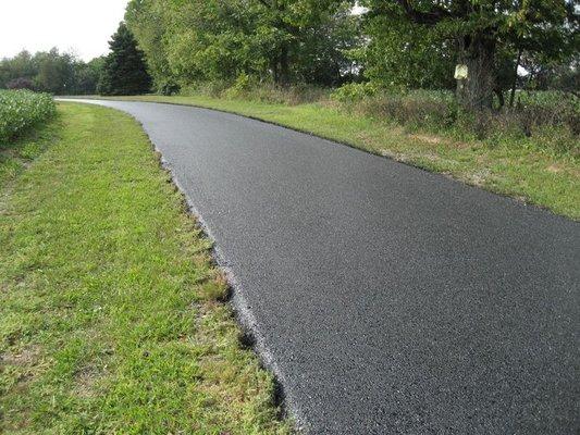 Asphalt lane .