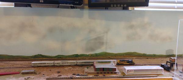 One of the model trains