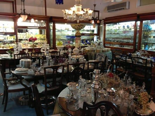 an amazing selection of fine china and glassware!