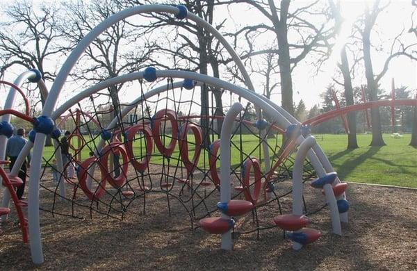 Rope web and hoops