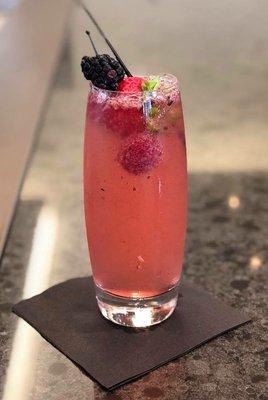 Freshly muddled Berry Sparkler