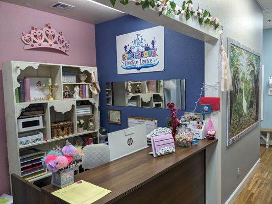 Front desk of the dance studio